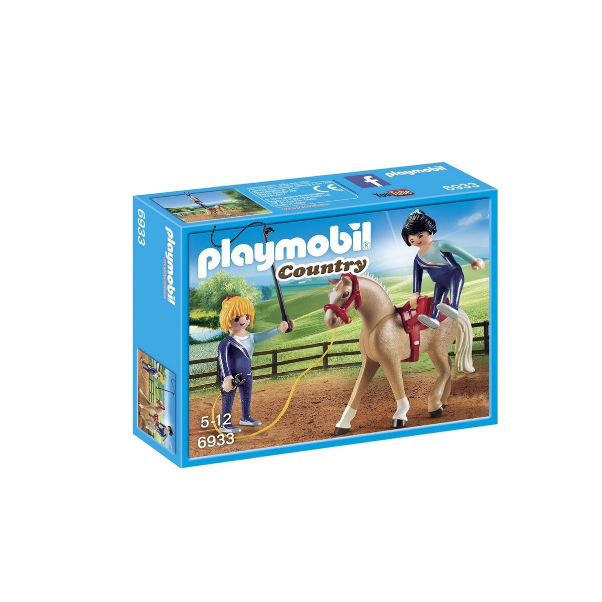 PLAYMOBIL 6933 - Country - Voltigeuse et cheval pas cher 