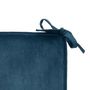 Voir la diapositive 2 : ATMOSPHERA Galette de Chaise Uni  Lilou  38x38cm Bleu Égéen