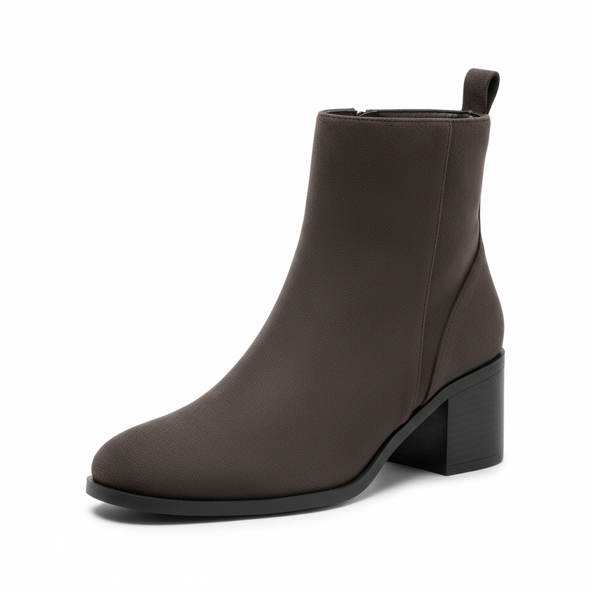 Voir la diapositive 1 : OZABI Ozabi bottines femme suédine zippée talon bloc 5 cm bout arrondi