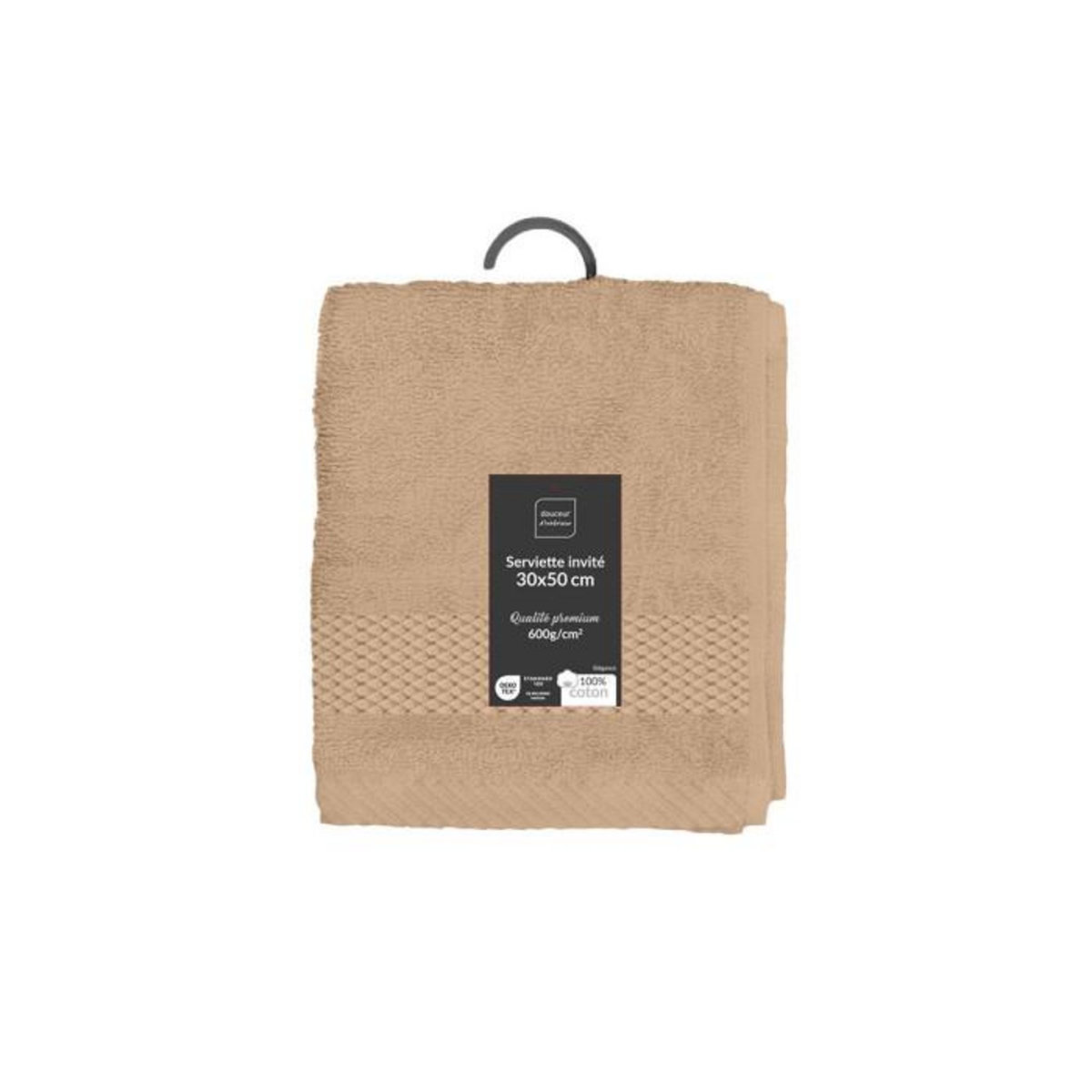 Paris Prix Serviette Invité  Elegance  30x50cm Noisette