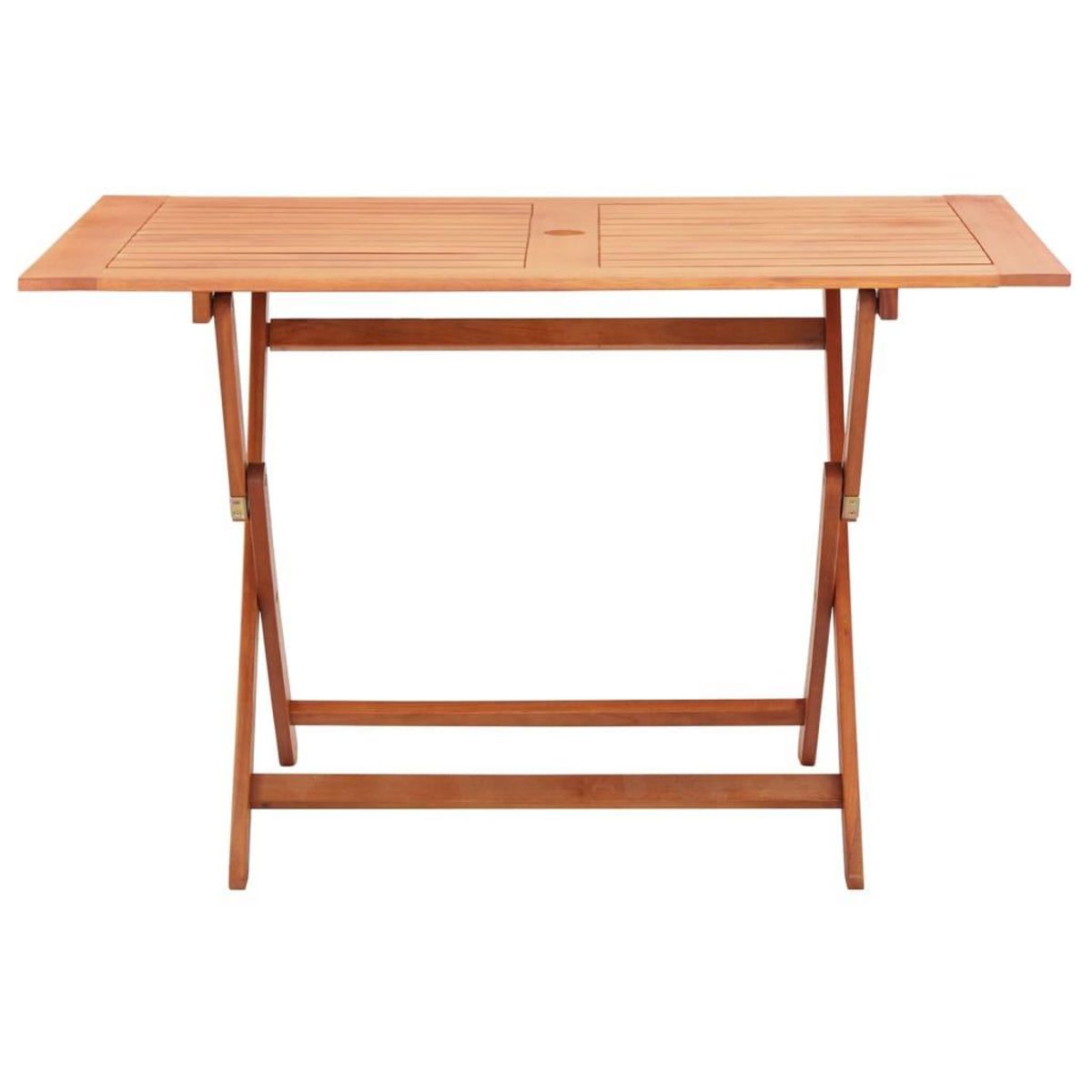 VIDAXL Table pliable de jardin 120x70x75 cm Bois d'eucalyptus solide