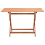 Voir la diapositive 2 : VIDAXL Table pliable de jardin 120x70x75 cm Bois d'eucalyptus solide