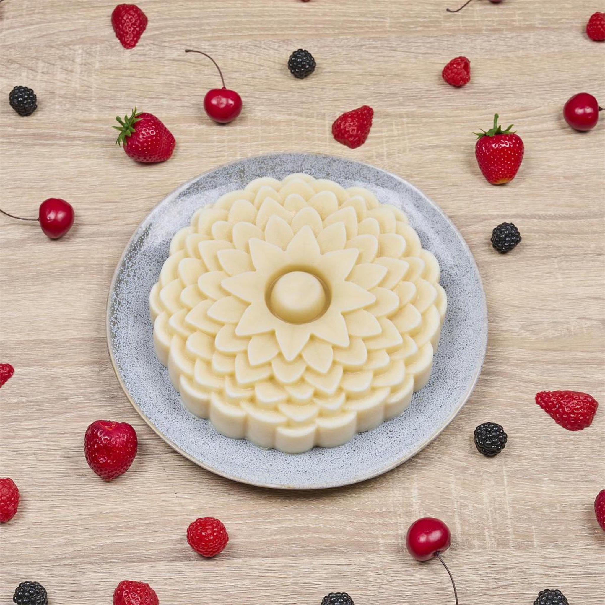 Voir la diapositive 4 : Lily Cook Moule à gâteau en silicone  dahlia  20cm rose