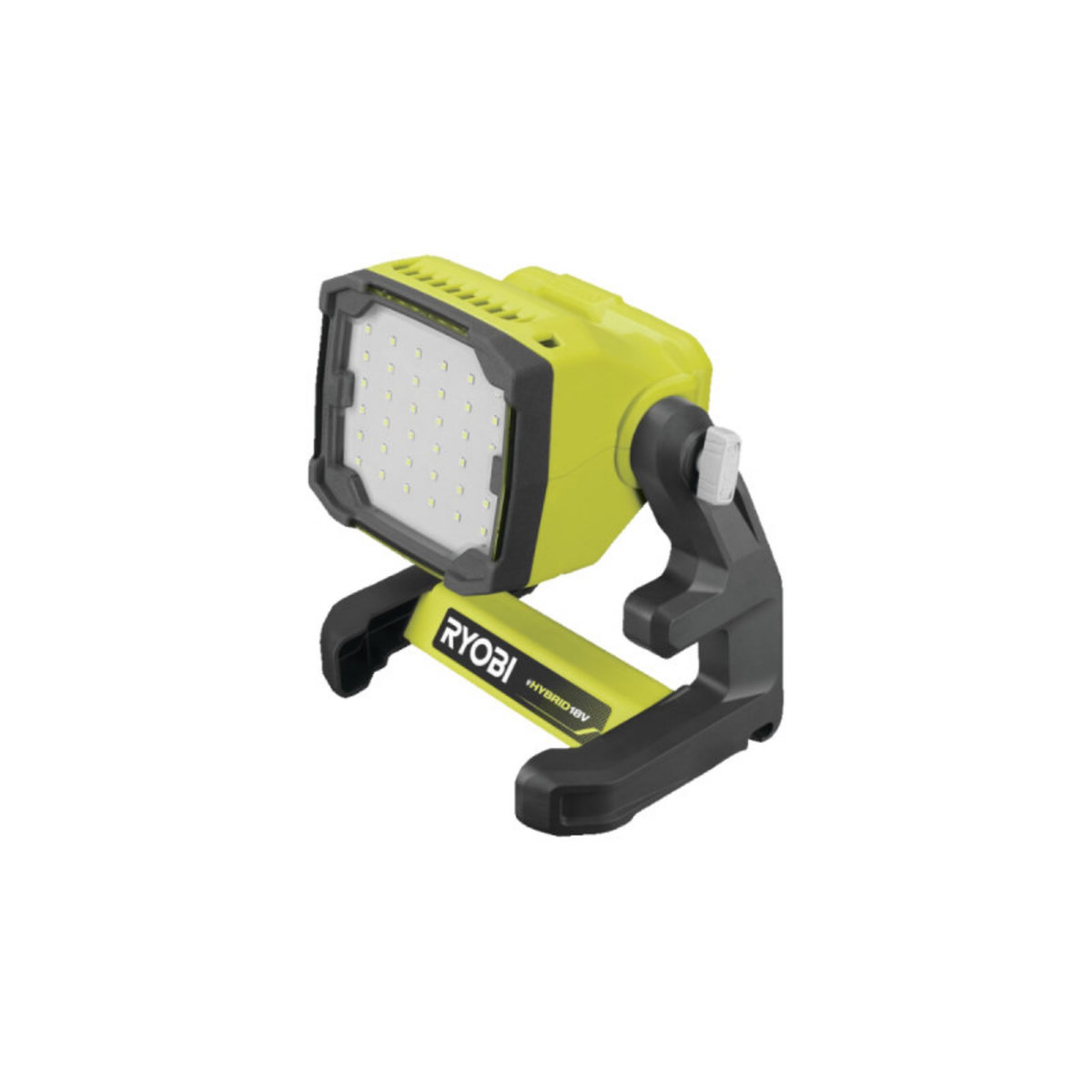 Ryobi Pack RYOBI Projecteur LED 18V One+ 1800 lumens RLFD18-0 - 1 Batterie 5.0Ah - 1 Chargeur rapide RC18
