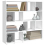 Voir la diapositive 4 : VIDAXL Bibliotheque/Cloison de separation Blanc 105x24x102 cm