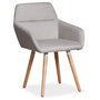 Voir la diapositive 2 : Paris Prix Lot de 2 Fauteuils Scandinaves  Dorcy  82cm Beige
