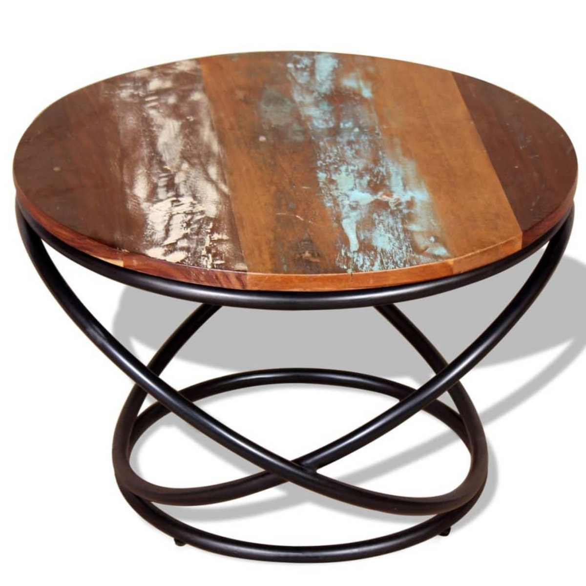 VIDAXL Table basse Bois de recuperation massif 60x60x40 cm