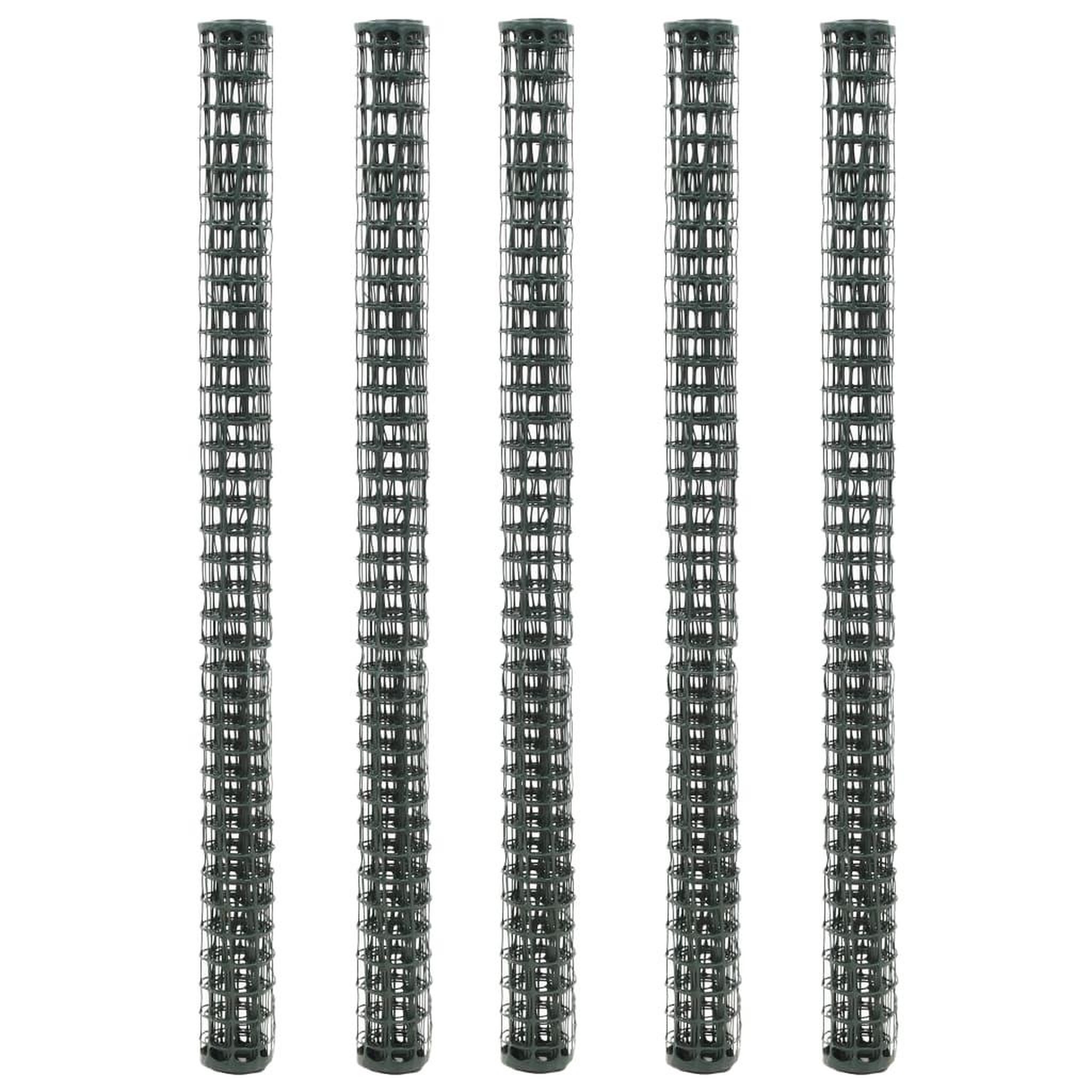 VIDAXL Mailles de cloture de jardin 5 pcs PEHD 1x1,2 m Vert