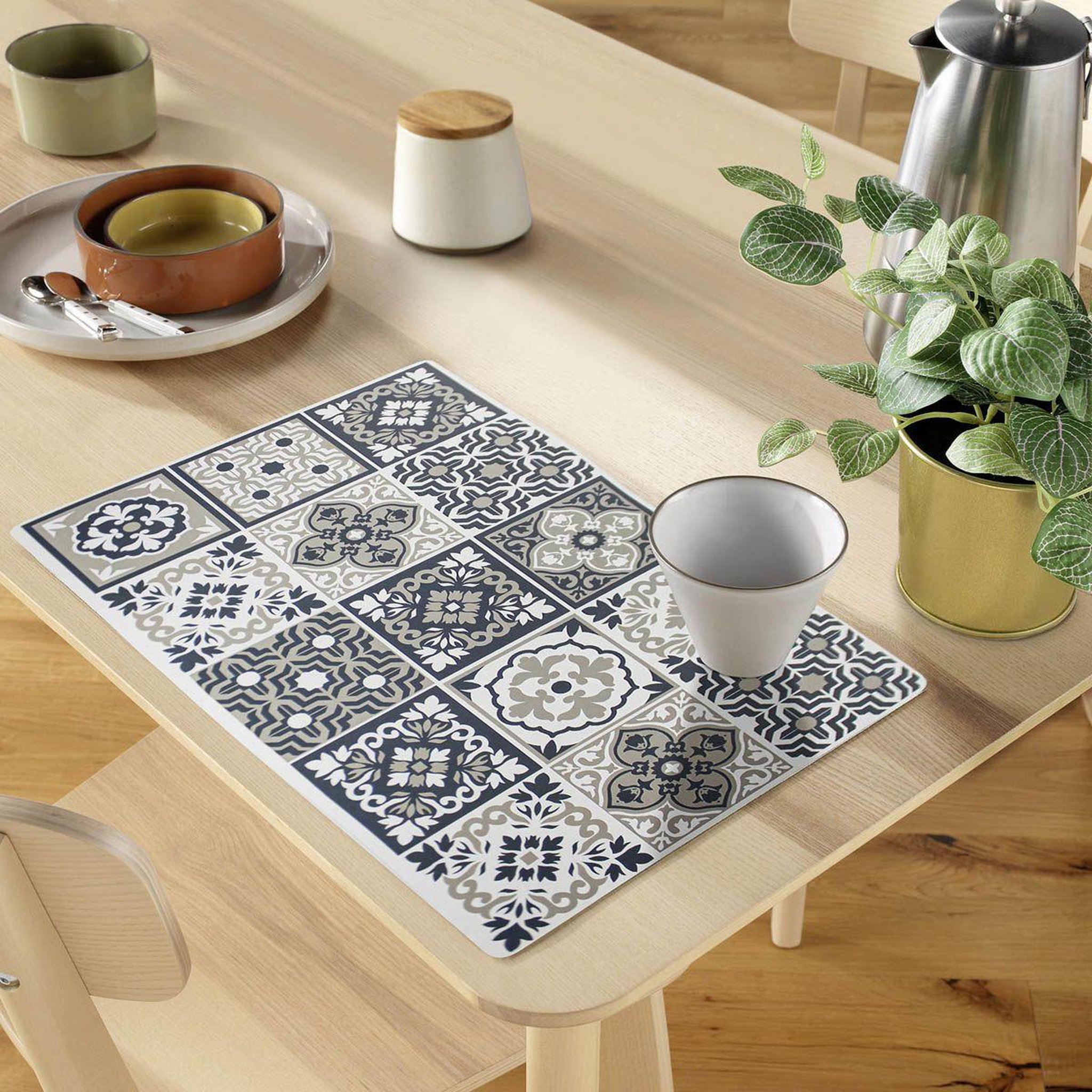 Voir la diapositive 2 : Douceur d'Intérieur Set de table imprimé  faro  28x44cm multicolore
