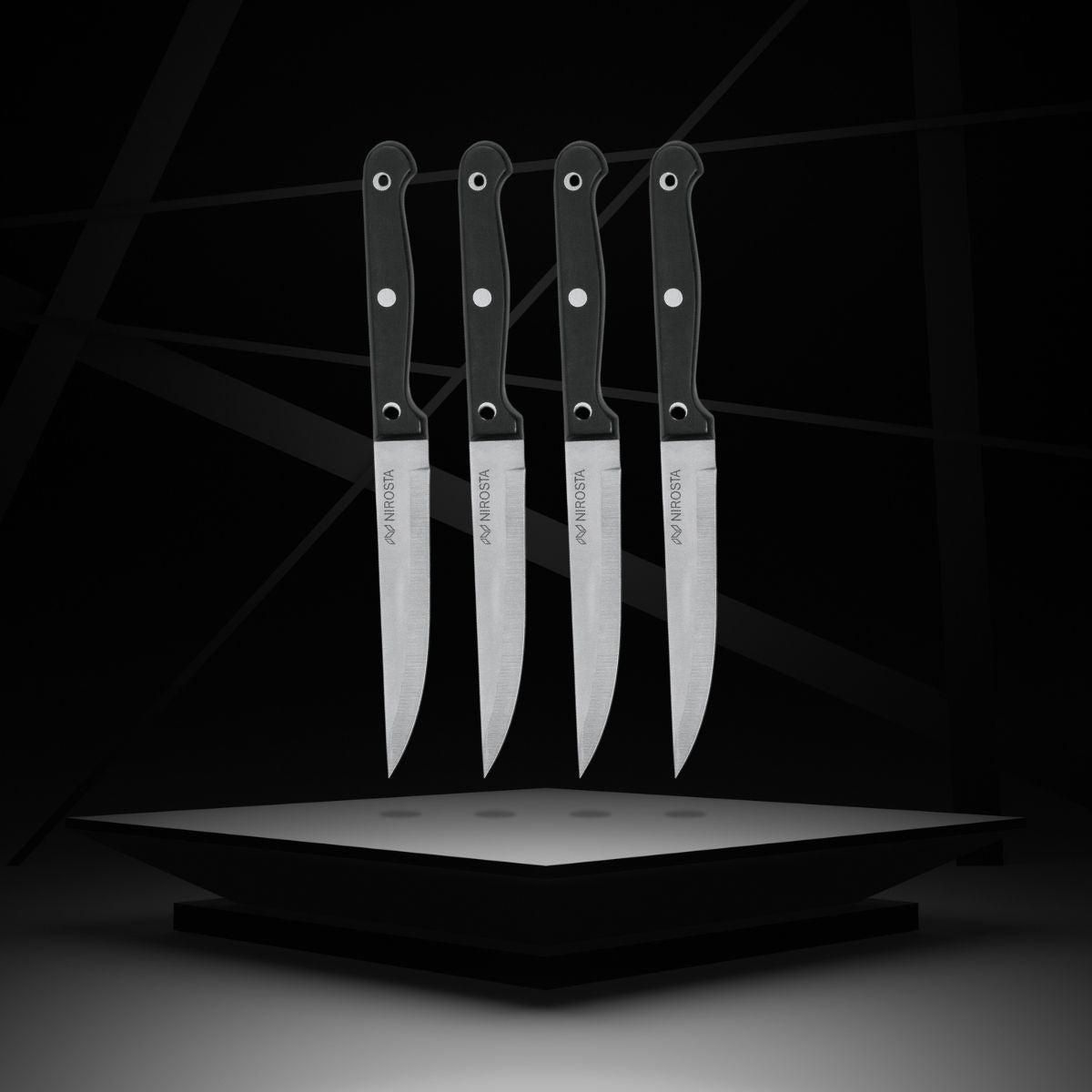 NIROSTA Lot de 4 Couteaux à steak Nirosta Mega 21 cm