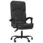 Voir la diapositive 2 : VIDAXL Fauteuil de massage inclinable de bureau Noir Similicuir