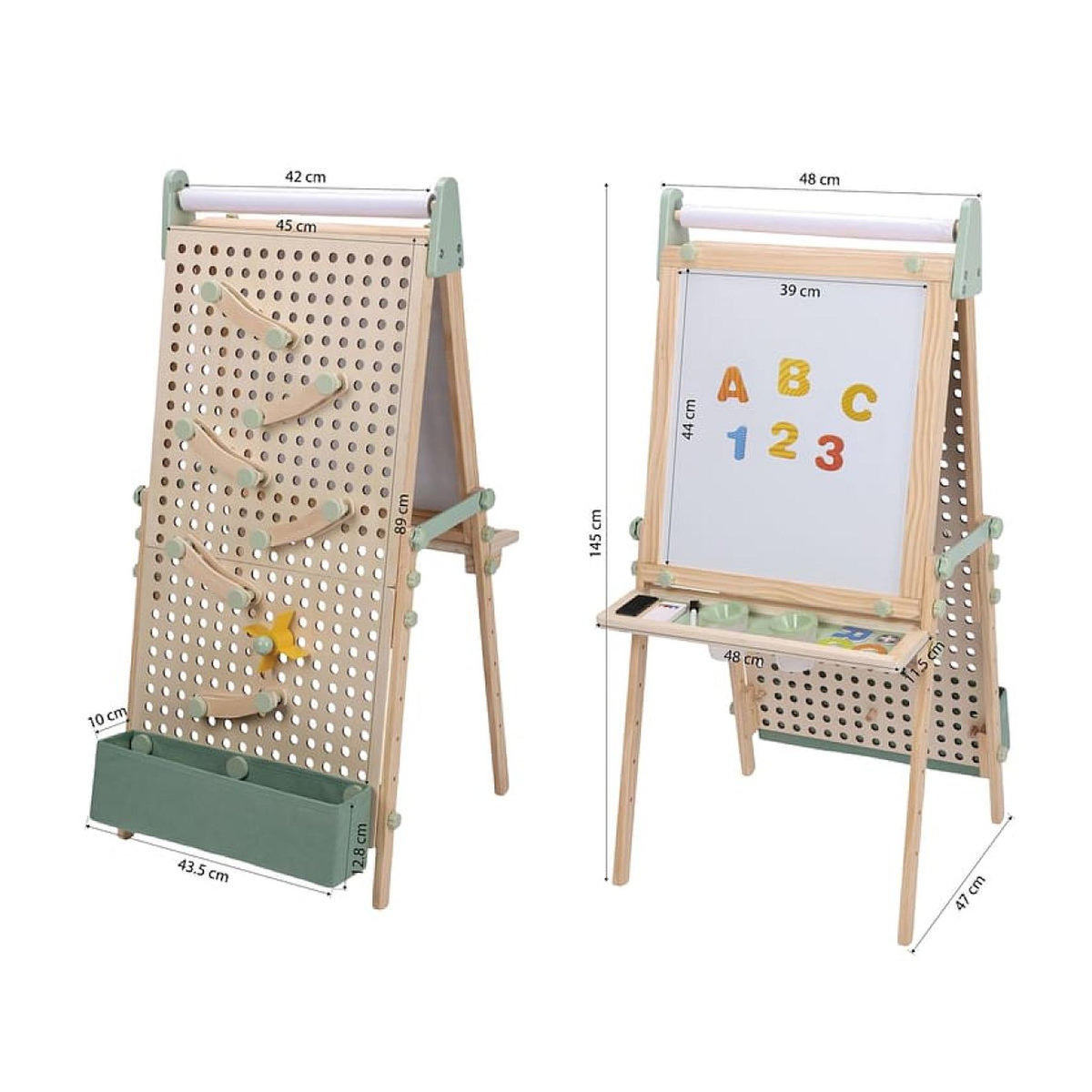 Sunny Chevalet Mika avec panneau perforé naturel