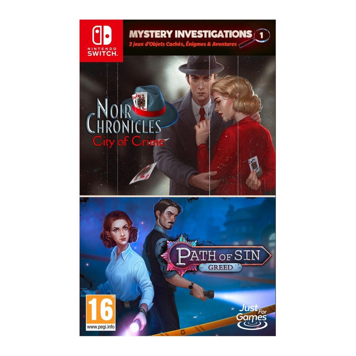 JUST FOR GAMES Mystery investigations 1 Nintendo Switch