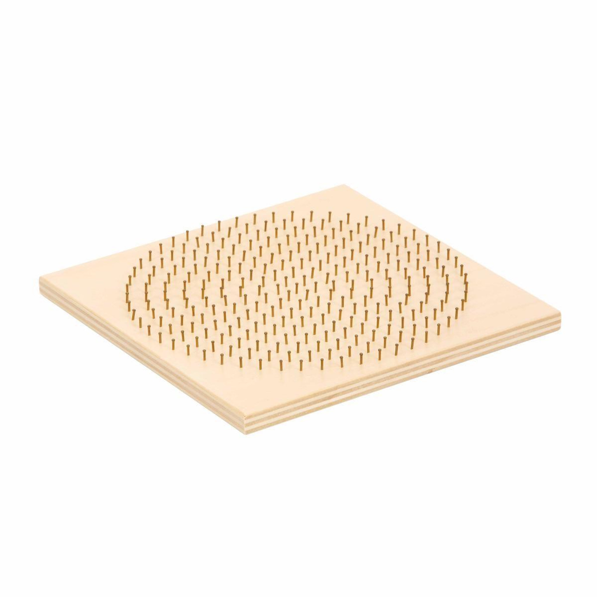 EDUCO Planche de perles - bois - grille ronde — 20 x 20 cm