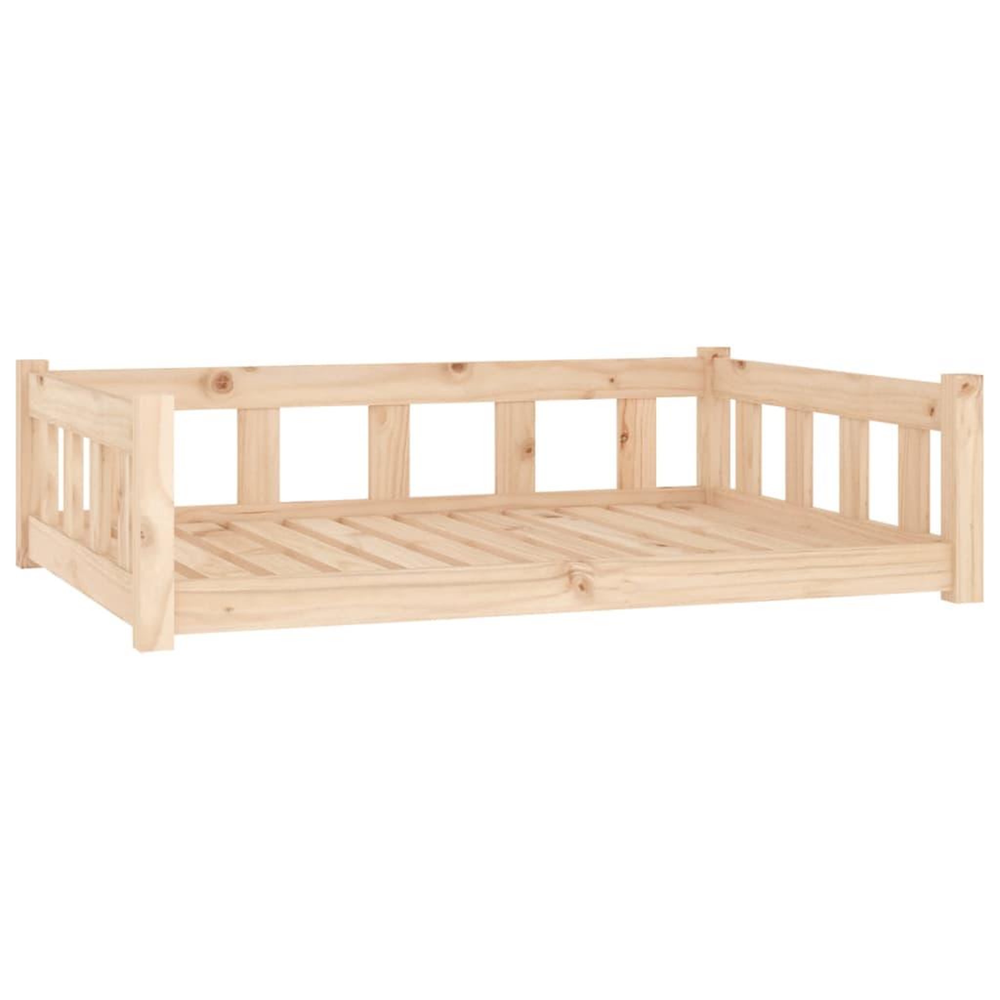 Voir la diapositive 2 : VIDAXL Lit pour chien 105,5x75,5x28 cm bois de pin solide