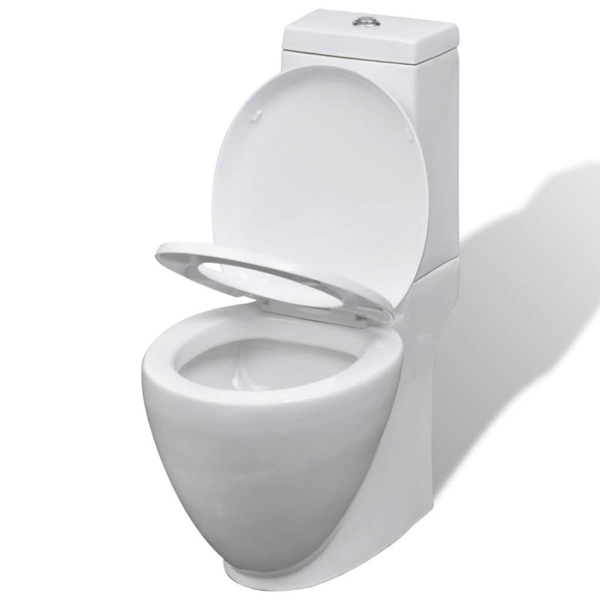 VIDAXL Ensemble de bidet et toilette Ceramique Blanc