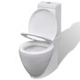 Voir la diapositive 4 : VIDAXL Ensemble de bidet et toilette Ceramique Blanc