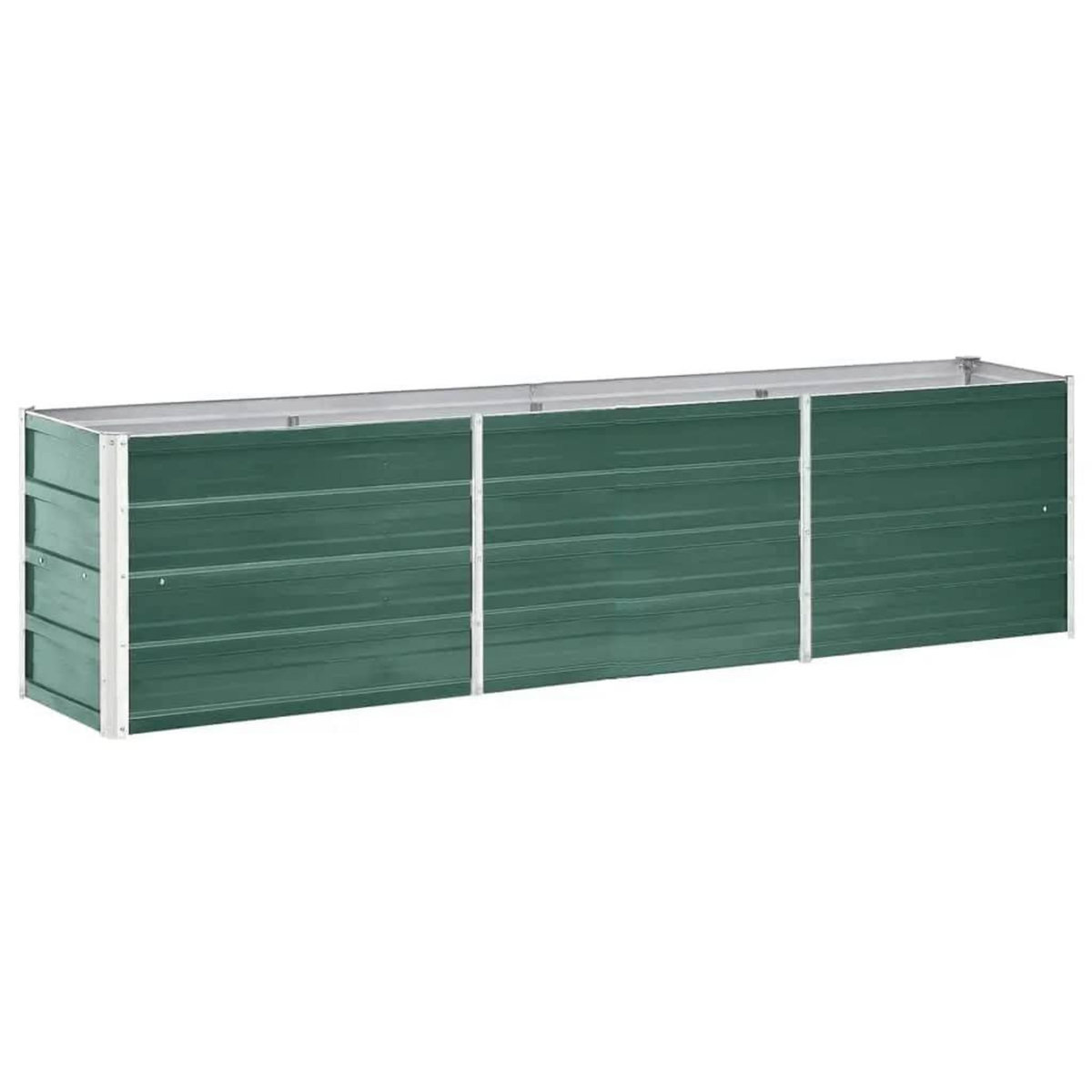VIDAXL Lit sureleve de jardin Acier galvanise 240x40x45 cm Vert