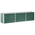 VIDAXL Lit sureleve de jardin Acier galvanise 240x40x45 cm Vert