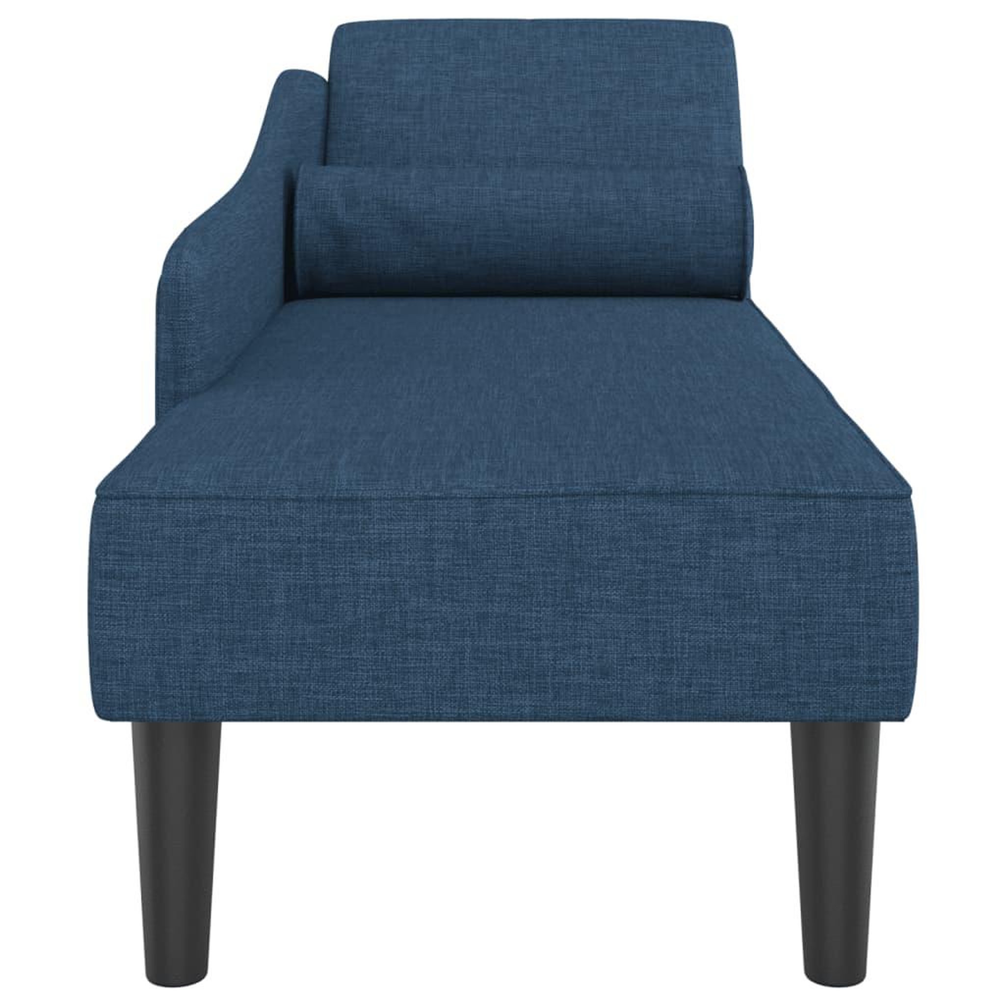 Voir la diapositive 4 : VIDAXL Chaise longue avec coussins bleu tissu