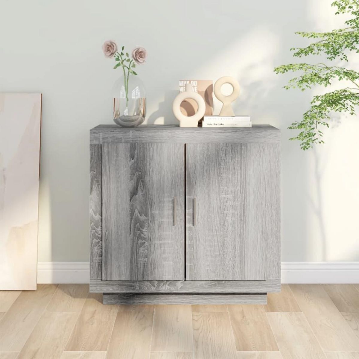 VIDAXL Buffet Sonoma gris 80x40x75 cm Bois d'ingenierie