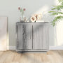 Voir la diapositive 3 : VIDAXL Buffet Sonoma gris 80x40x75 cm Bois d'ingenierie