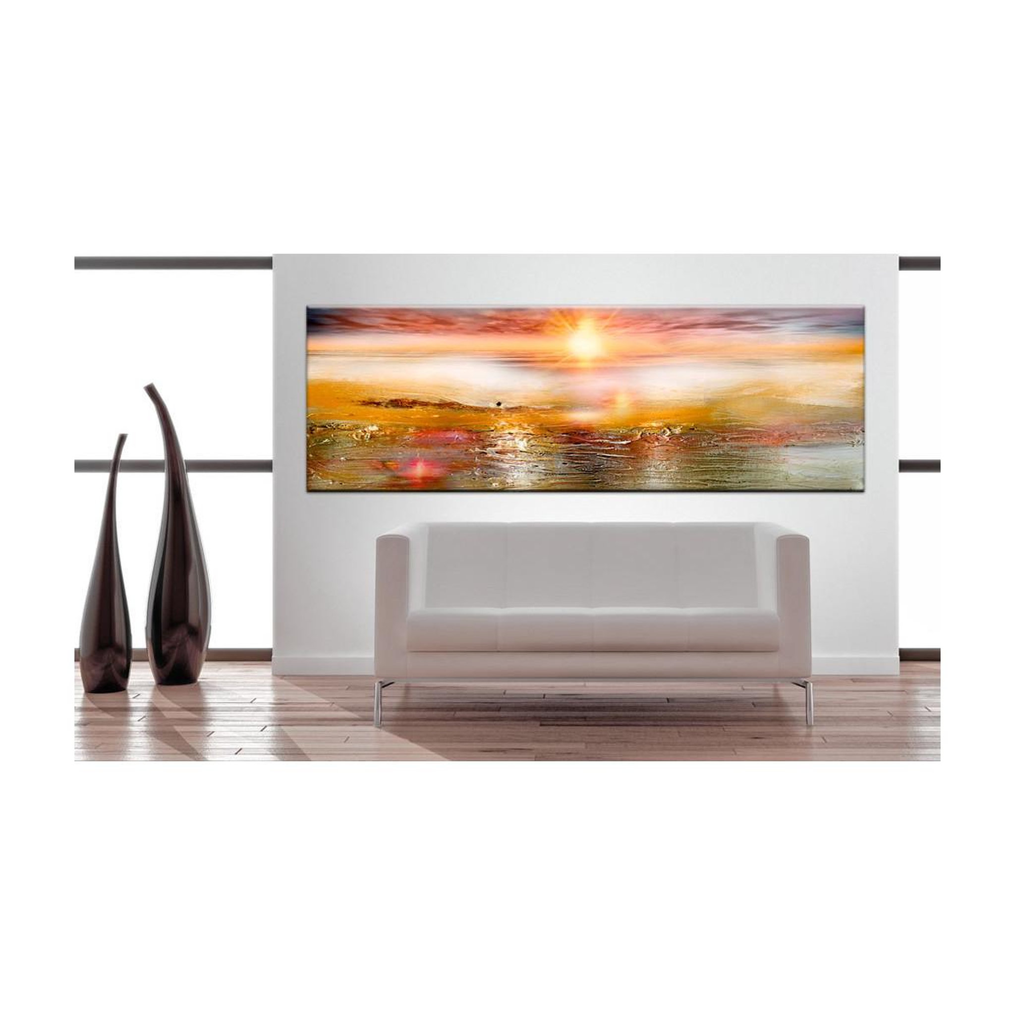 Voir la diapositive 2 : Paris Prix Tableau imprimé  orange sea