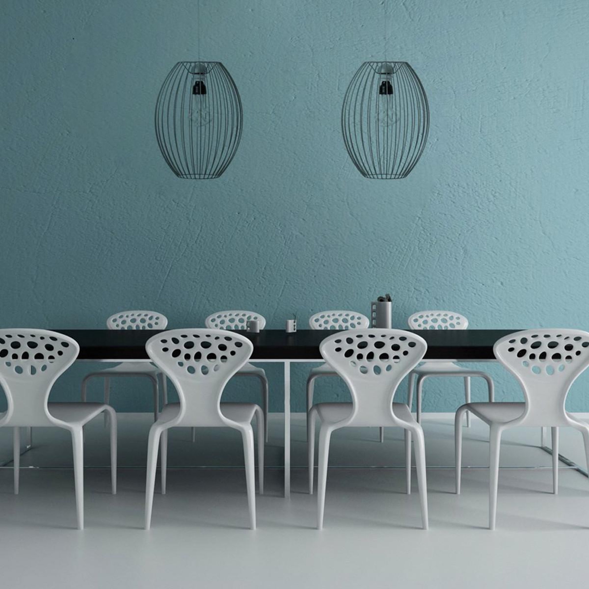 Voir la diapositive 3 : Paris Prix Lampe Suspension en Métal  Olivia  41cm Argent