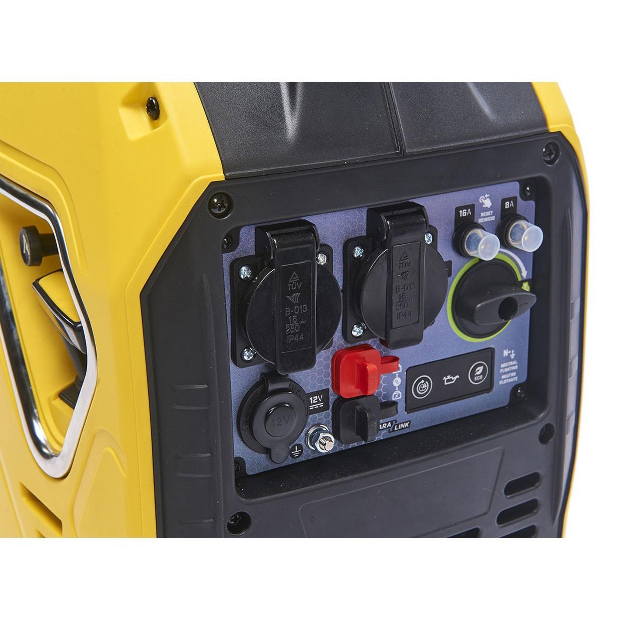 Voir la diapositive 3 : CENTRALE BRICO Inverter essence 2200 Watt 'Mighty Atom' - 79cc - 44 x 28,5 x 44,5 cm