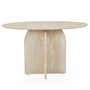 Voir la diapositive 2 : Paris Prix Console Design Effet Travertin  Catrina  120cm Beige