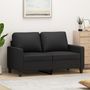 Voir la diapositive 1 : VIDAXL Canape a 2 places Noir 120 cm Similicuir