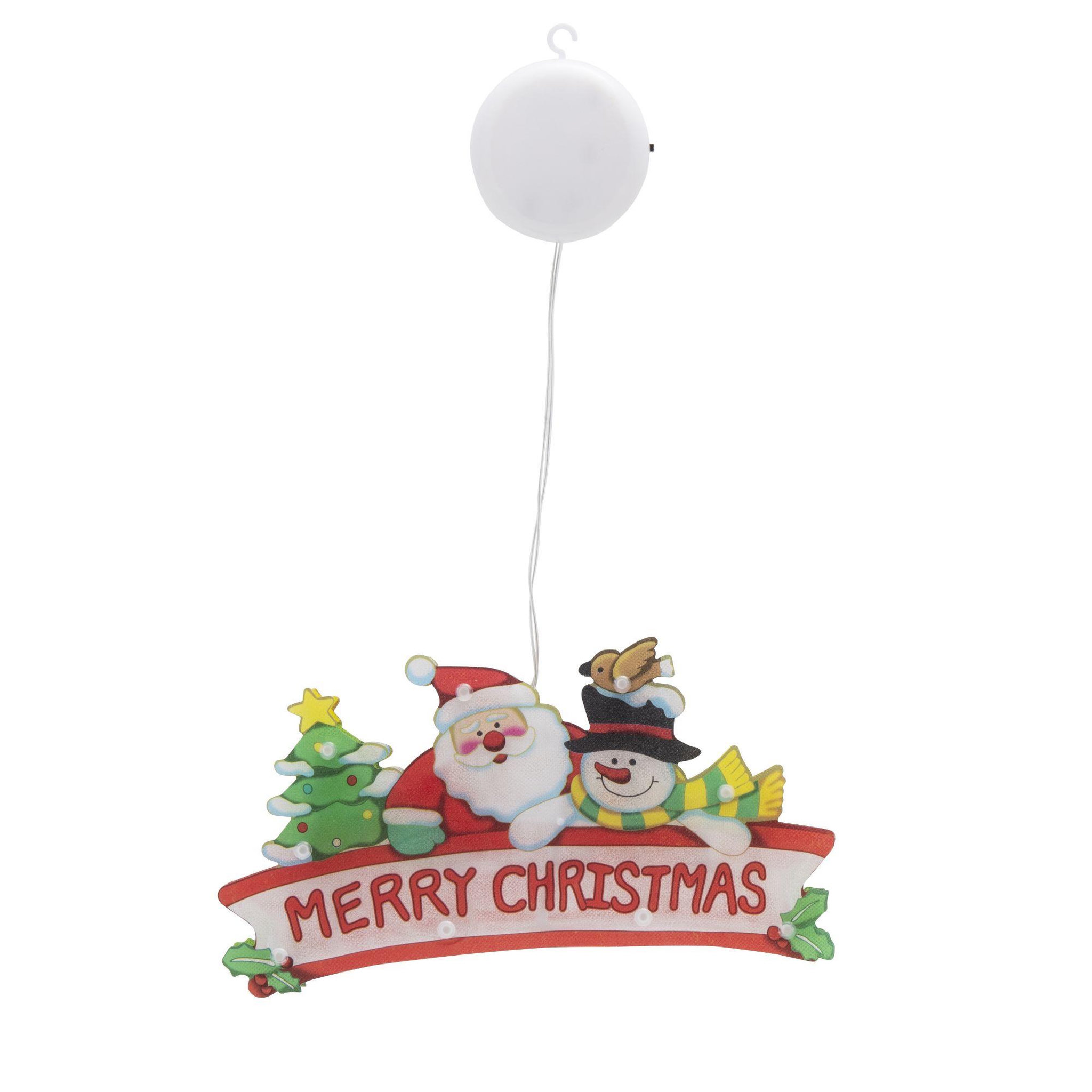 Voir la diapositive 3 : WERKAPRO Joyeux noël lumineux 9led  25 x 13,7 x 2,6cm