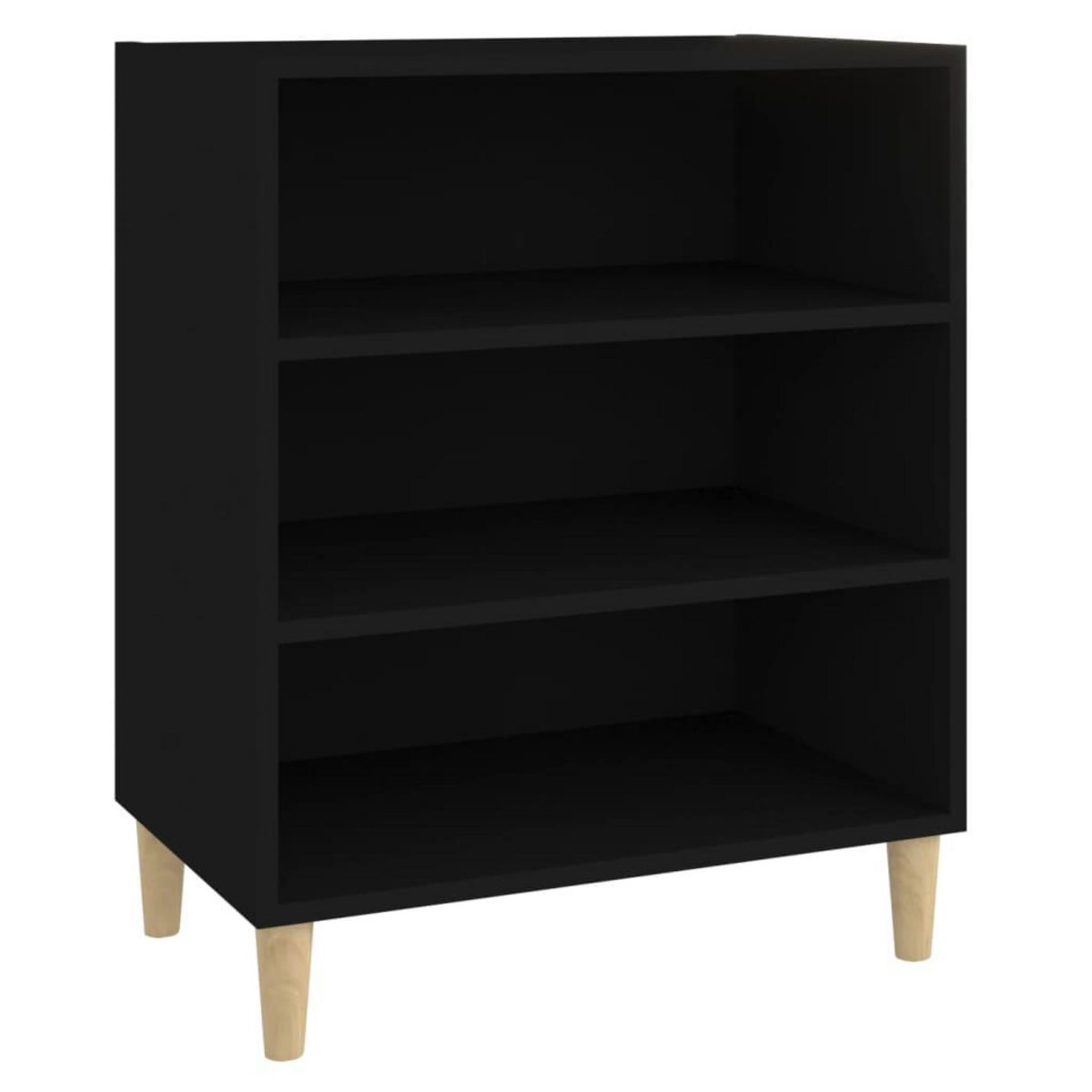 VIDAXL Buffet noir 57x35x70 cm bois d'ingenierie