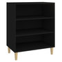 Voir la diapositive 2 : VIDAXL Buffet noir 57x35x70 cm bois d'ingenierie