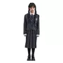 CHAKS Déguisement Uniforme Noir & Gris Mercredi - Fille - 11/12 ans (145 à 152 cm)