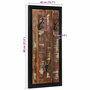 Voir la diapositive 6 : VIDAXL Porte-manteau multicolore 40x2x80 cm bois massif recuperation