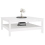 Voir la diapositive 5 : VIDAXL Table basse Blanc 100x100x40 cm Bois massif de pin