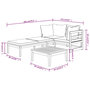Voir la diapositive 6 : VIDAXL Salon de jardin 3 pcs avec coussins gris fonce Bois d'acacia