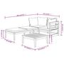 Voir la diapositive 6 : VIDAXL Salon de jardin 3 pcs avec coussins gris fonce Bois d'acacia