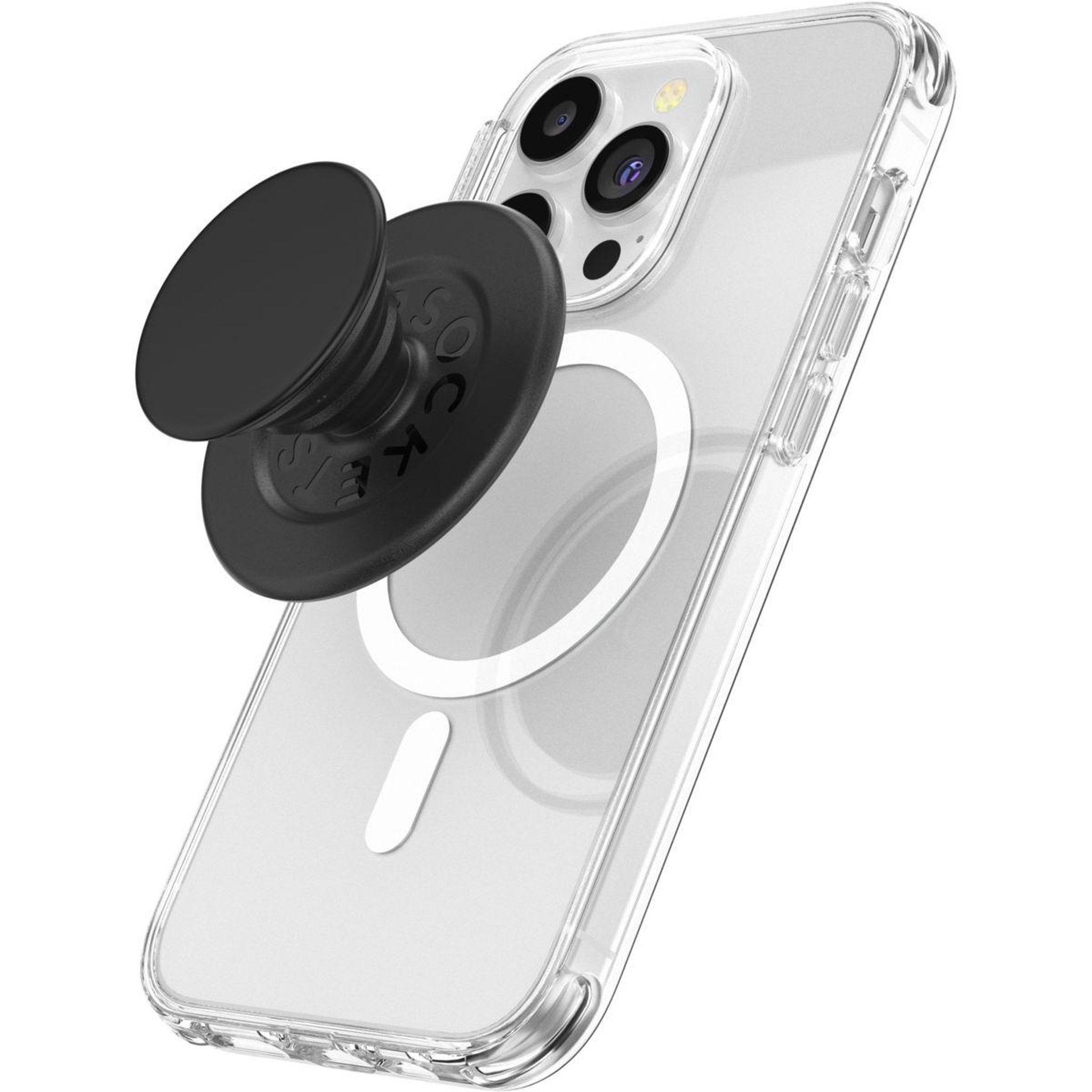 Voir la diapositive 3 : POPSOCKET Support smartphone Pop Grip MagSafe Black