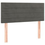 Voir la diapositive 2 : VIDAXL Tete de lit Gris fonce 80x5x78/88 cm Velours