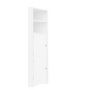 Voir la diapositive 5 : MERAX Meuble De Rangement Salle De Bain Avec 2 Portes Et 2 Étagères Blanc