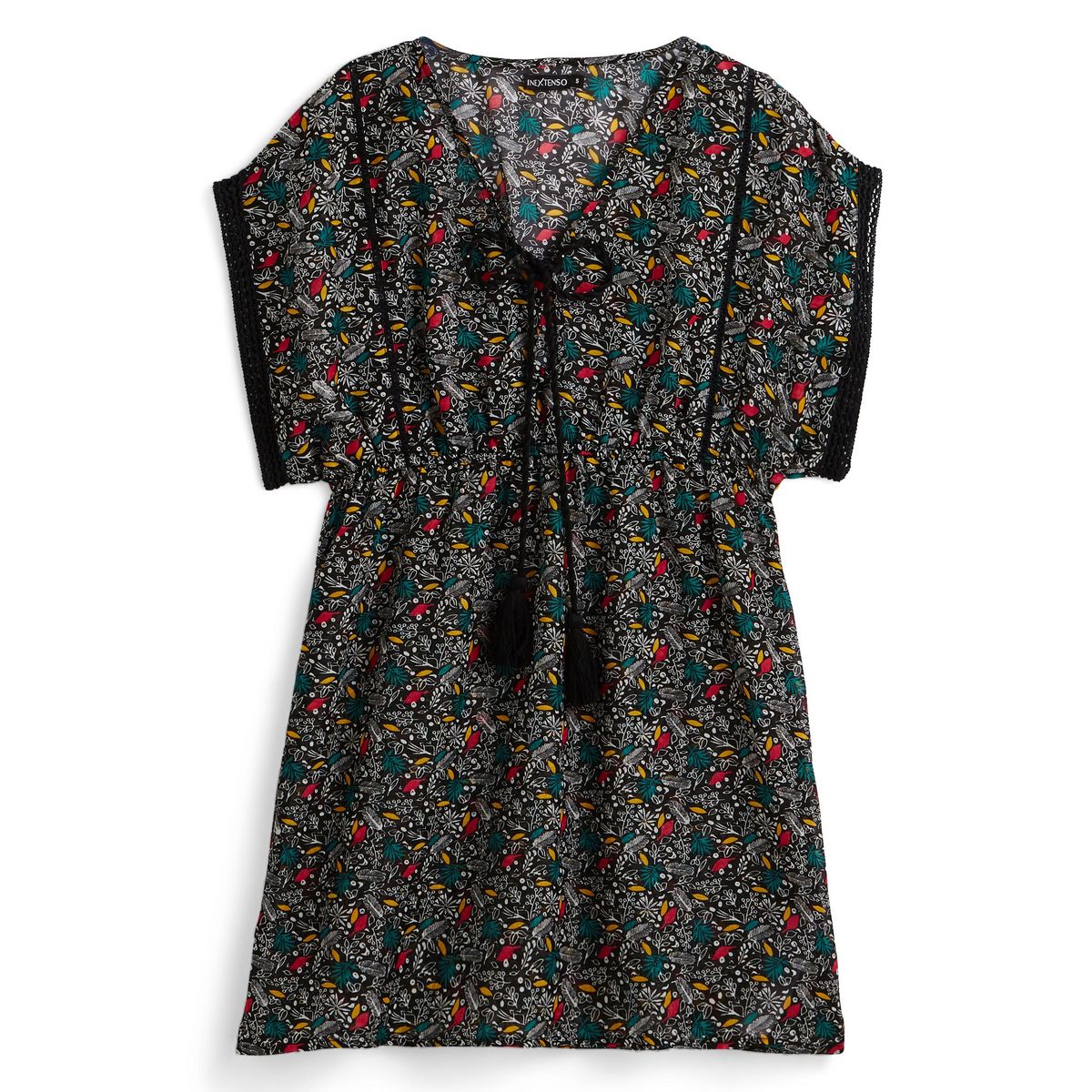 IN EXTENSO Tunique de plage imprimée ethnie femme