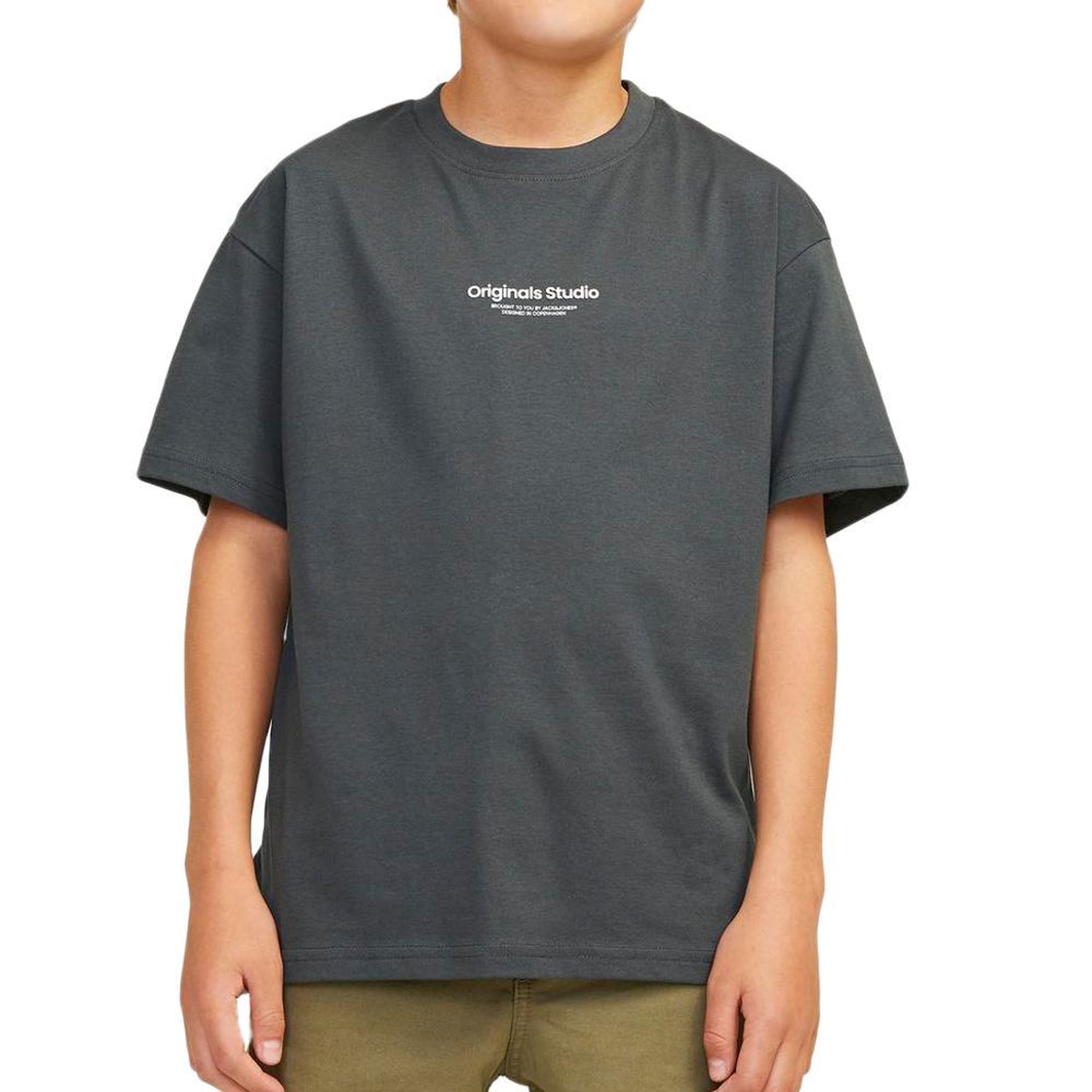 Jack & Jones T-shirt Gris Garçon Jack & Jones Orvesterbro. Coloris disponibles : Gris