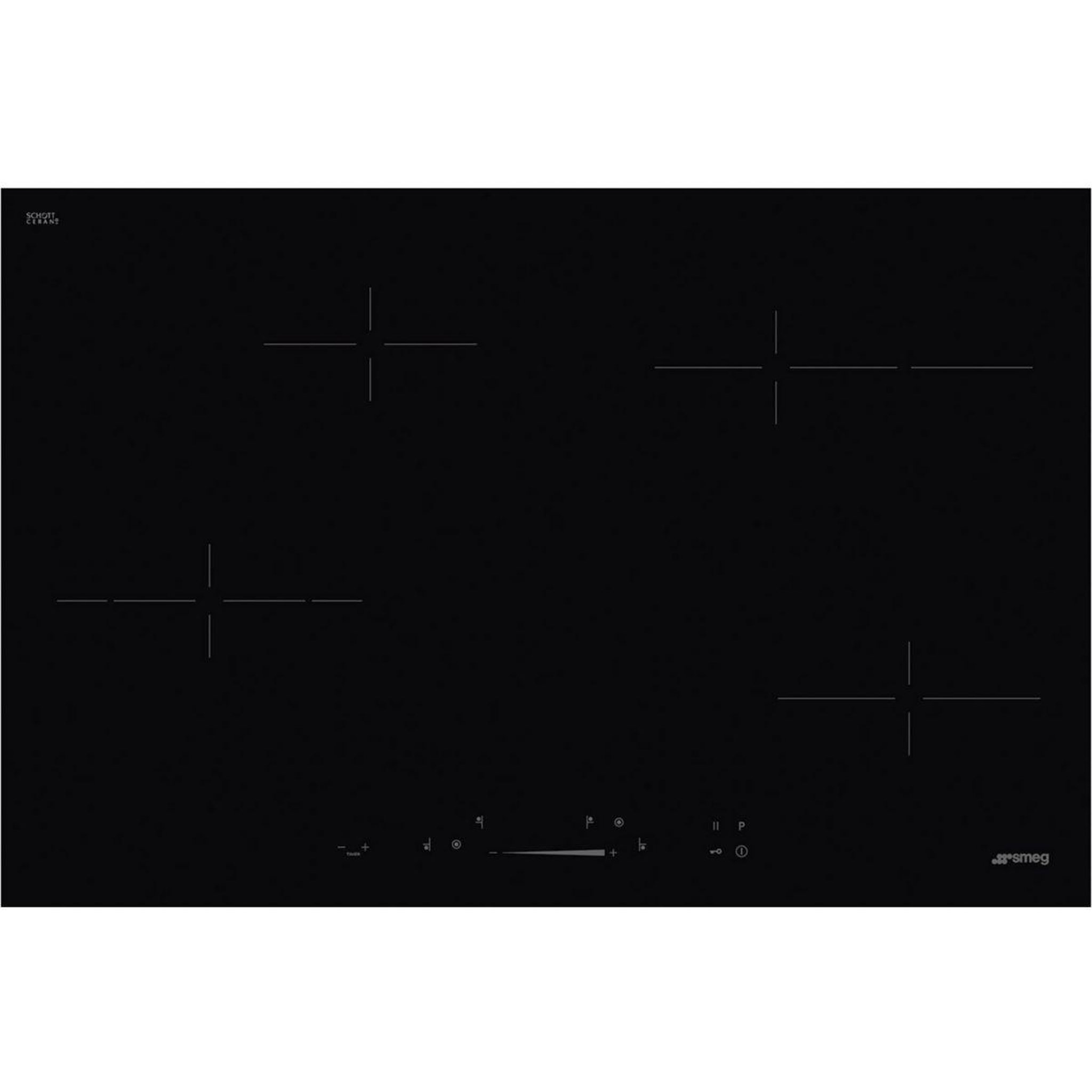 Voir la diapositive 2 : SMEG Plaque vitrocéramique SE484EMTD