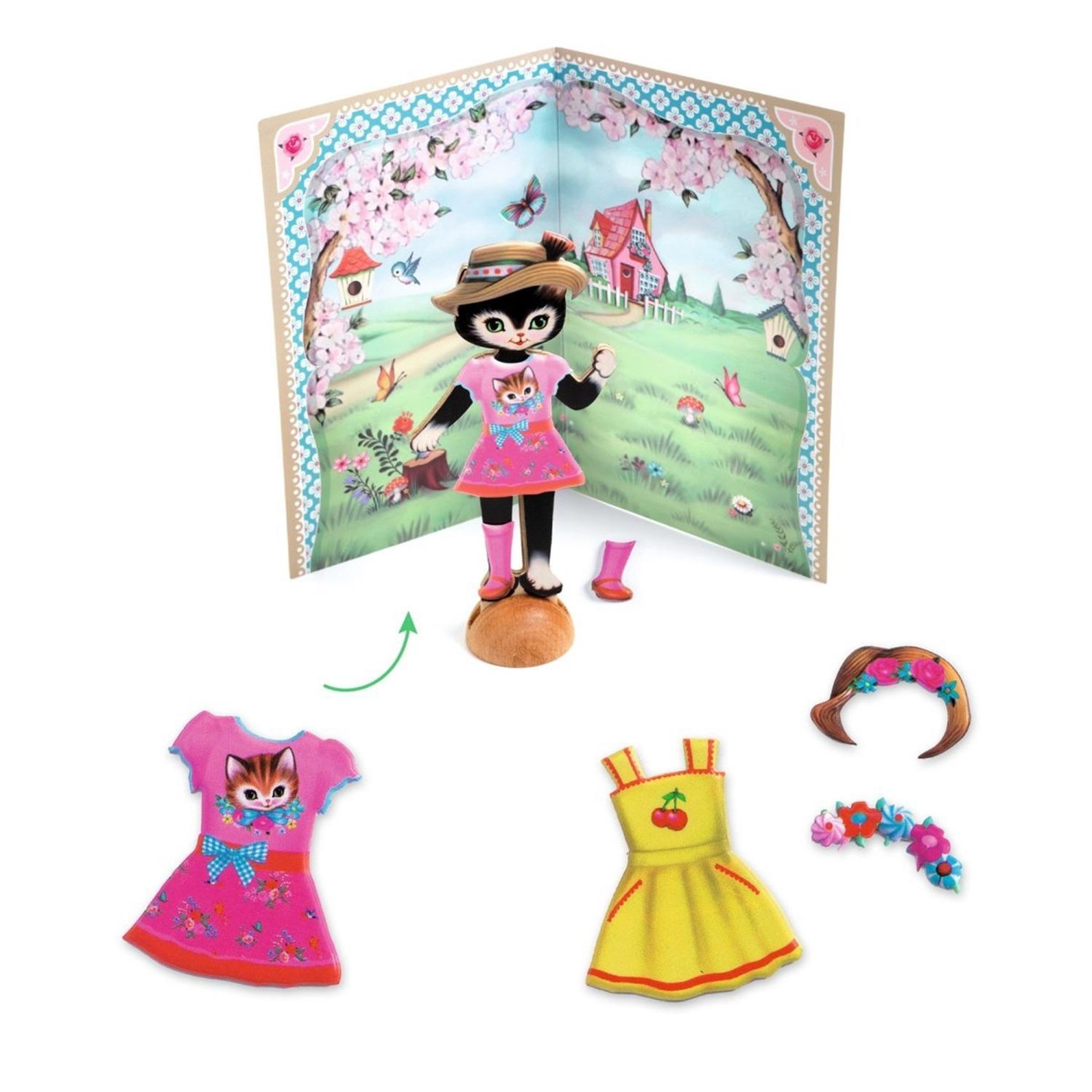 Voir la diapositive 3 : Djeco Little dressing Collage pour 3 - 6 ans
