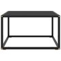 Voir la diapositive 2 : VIDAXL Table basse Noir avec verre noir 60x60x35 cm