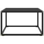 Voir la diapositive 2 : VIDAXL Table basse Noir avec verre noir 60x60x35 cm