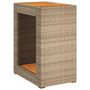 Voir la diapositive 2 : VIDAXL Table d'appoint de jardin dessus en bois beige 60x40x75 cm