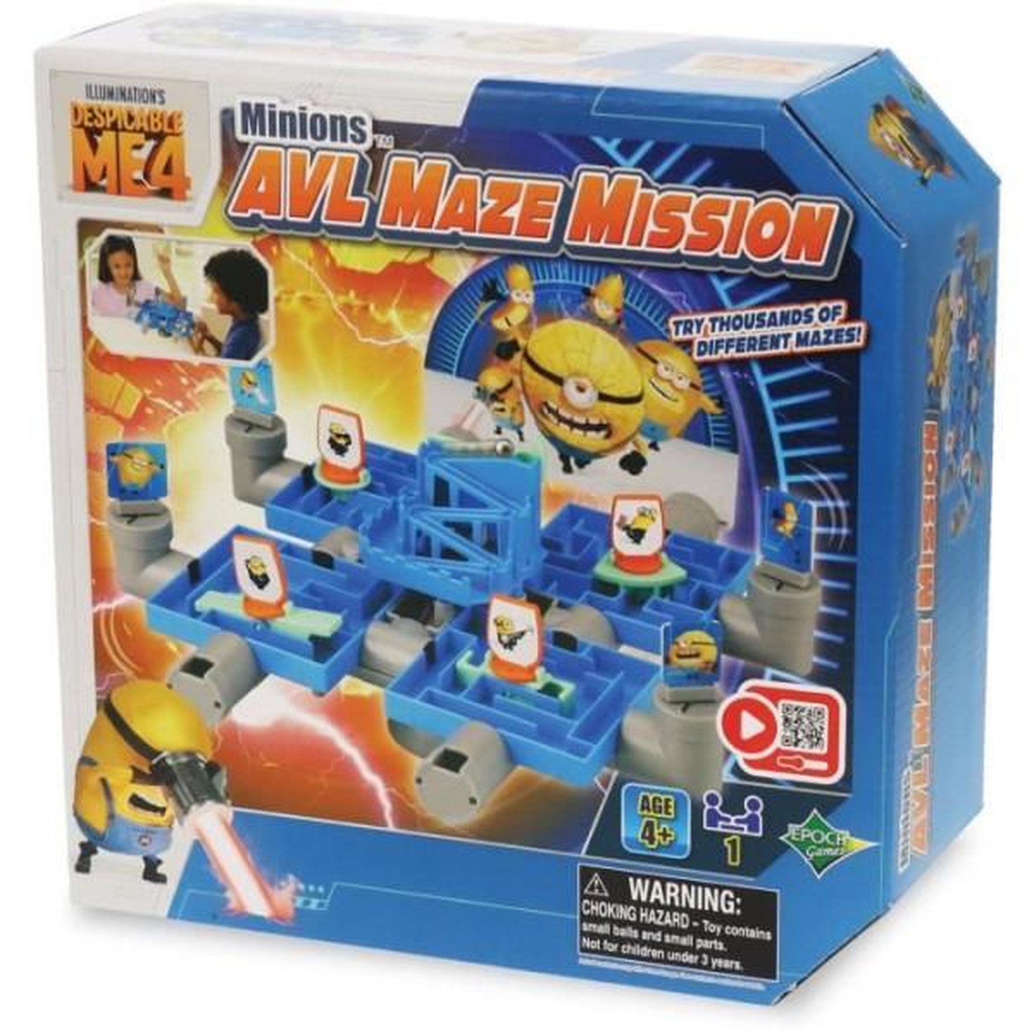 EPOCH Jeu de Labyrinthe - EPOCH GAMES - Minions AVL Maze Mission - Guider la Bille, 25 000 Combinaisons !